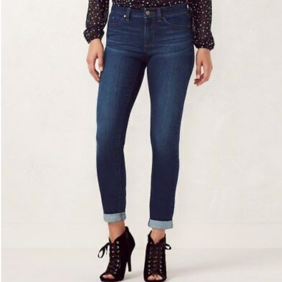 lauren conrad cuffed skinny ankle jeans